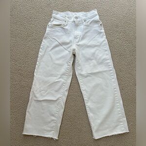 Levi’s Mile High Cropped Wide Leg Jean - white, 25